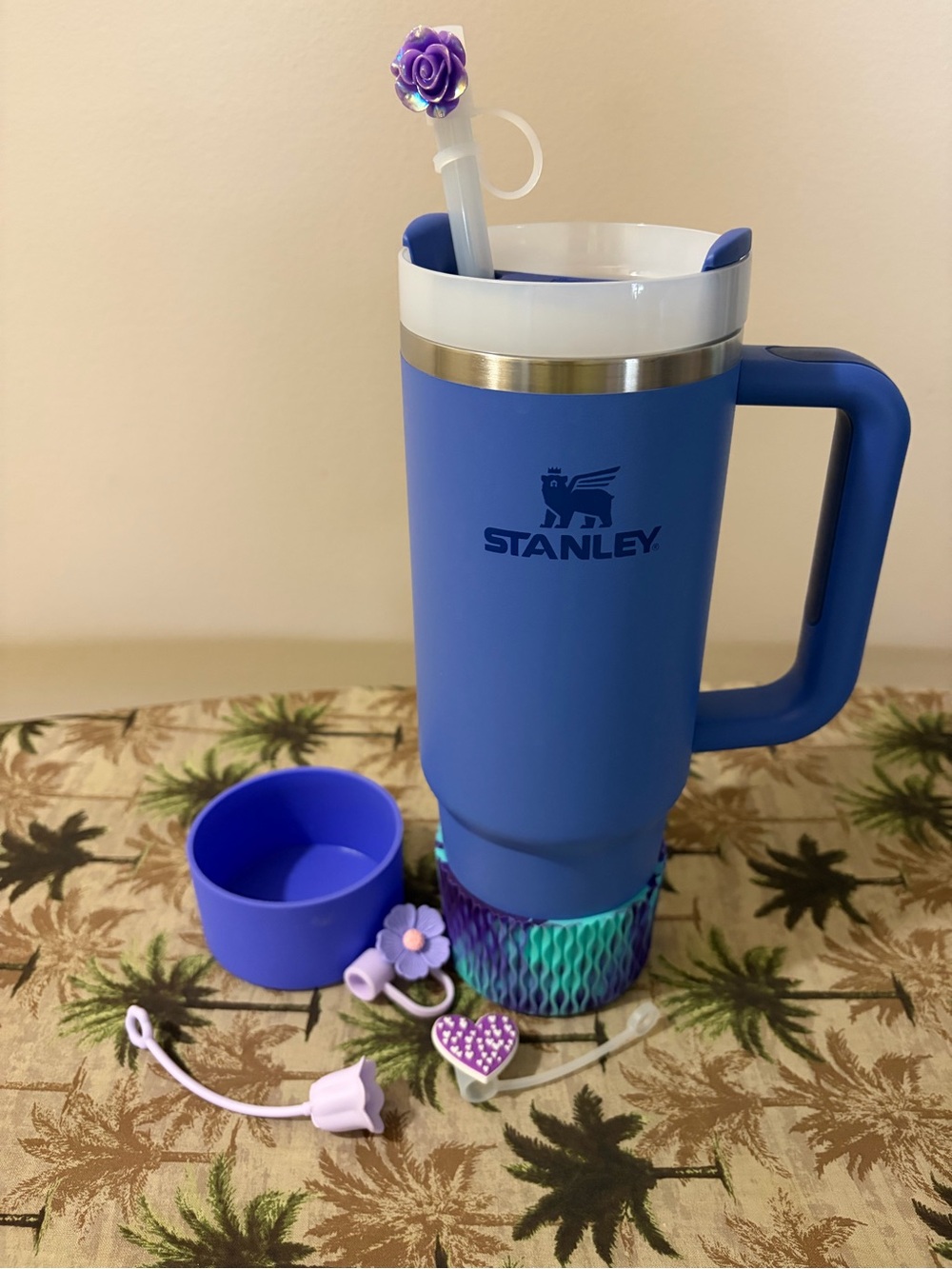 Stanley Purple Travel Mug with Purple Accessories
